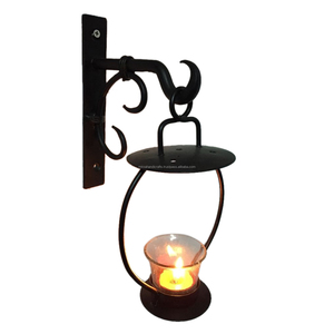 Portavelas decorativo de hierro negro con diseño de escalera para decoraciones navideñas fiestas de boda uso diario en el hogar - Product Image 2