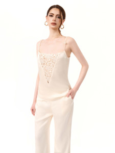 <b>SILKY</b> FLORAL strap <b>tops</b> in SUMMER DAWN collection Vietnam local brand - Product Image 2