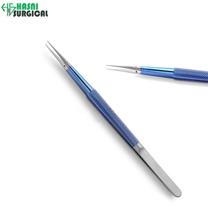 Premium <b>Titanium</b> Straight Micro Forceps 21cm Fine Tip 0.4mm - Product Image 4