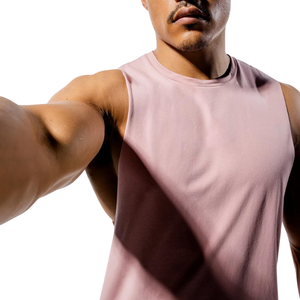 Camisetas sin mangas deportivas casuales para hombre, de gran venta, nuevas para verano, chaleco de running, logotipo personalizado, secado rápido, tejido de punto para gimnasio, transferencia térmica - Product Image 2