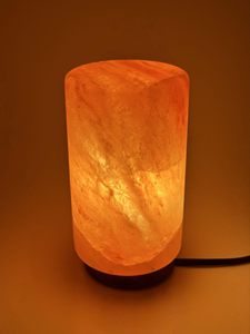 Premium Hand Carved Himalayan Pink Salt Cylinder Lamp <b>Dimmer</b> Switch Cable Included Bulk - Product Image 5