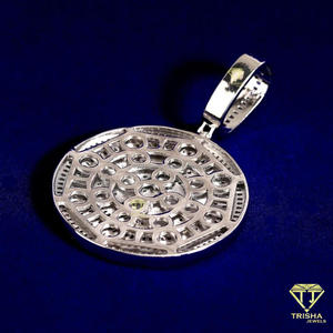 Custom Billion Dollar Pendant for Men with Hand Set Moissanite Diamonds and 925 Silver Hip Hop Jewelry - Product Image 2