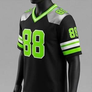 Maillots de football américain personnalisés de haute qualité, respirants, avec logo personnalisé, 100 % polyester, sublimation personnalisée - Product Image 4