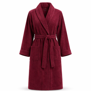Albornoces de Tela de Rizo de Calidad Spa Personalizados al por Mayor para Mujer - Pedido a Granel - Proveedor Directo del Fabricante - Product Image 1