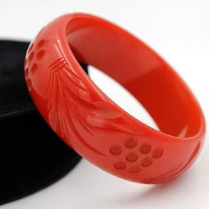 <b>Indian</b> Manufactured Premium Resin Craft Vintage Flower Designed Resin <b>Bangles</b> Wide Resin <b>Bangles</b> for Sale From India - Product Image 1