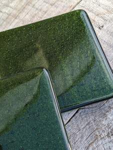 Posavasos de Vidrio Fundido Verde Aventurina, Posavasos Brillantes Hechos a Mano para Bebidas - Product Image 3