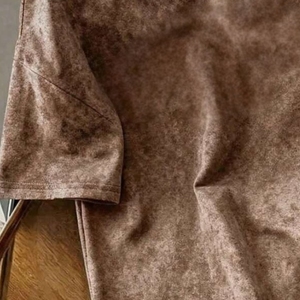 Camiseta Oversize Vintage Marrón Lavado Ácido para Hombre, Estilo Urbano, Personalizable por Delante, Casual, Manga Corta, Algodón Transpirable de Secado Rápido - Product Image 5