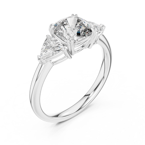 Anillo de Eternidad Apilable con Diamantes Cultivados en Laboratorio, Diseño Ondulado Único, Oro Rosa, Blanco o Amarillo de 18k, 14k o 9k, Corte Redondo, Joyería para Boda - Product Image 3