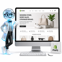 Yüksek Dönüştürme Oranlı Düzeni ve SEO Hazırlık Özelliklerine Sahip Online Markalar için Shopify Modern Mağaza Web Sitesi Tasarımı