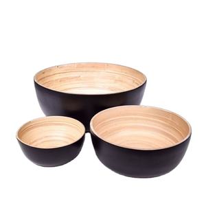 Spun <b>Bamboo</b> <b>Bowl</b>-Stylish and Functional Eco-Friendly Dishwasher Safe for Home Kitchen Counters and Presents - Product Image 1
