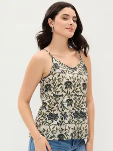 Blusa Ligera con Estampado Blanco para Mujer, Estilo Veraniego para la Playa, Ideal para Vacaciones, al Mejor Precio - Product Image 2