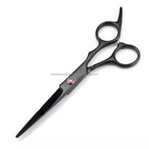 Tijeras Profesionales de Peluquería de Acero Inoxidable Negro de 6 Pulgadas con Mango de Goma, OEM, ODM, Logotipo Personalizado, Venta al Por Mayor - Product Image 3