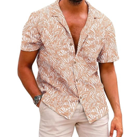 Chemise hawaïenne Aloha décontractée pour homme à manches courtes, boutonnée, écologique, séchage rapide, en Spandex/Polyester, pour l'été et la plage