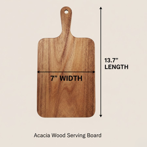 Planche à fromage de luxe en bois d'acacia de grande taille avec poignée |   Planche à découper et à servir écologique pour la cuisine et les cadeaux - Product Image 5