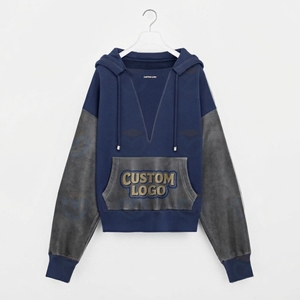 Sweat-shirt personnalisé pour homme, broderie, coton lourd, molleton, coupe ample, streetwear haut de gamme - Product Image 6