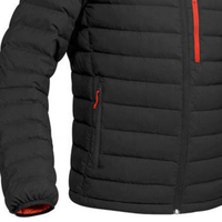 Veste d'hiver unisexe de haute qualité pour hommes Veste chaude coupe-vent à capuche en duvet Fermeture à glissière Veste isolée décontractée Veste d'extérieur