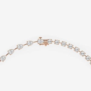 Collar Lariat con 20 Diamantes Cultivados en Laboratorio, Joyería de Moda para Mujer, Elegante Cadena con Colgante Brillante - Product Image 2