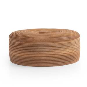 Boîte à roti en bois émaillé imprimé, design et aspect exclusifs, avec couvercle, en bois de manguier écologique, qualité supérieure, fabriquée en Inde à prix abordable - Product Image 3