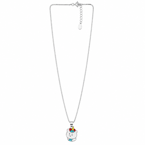 Collier pendentif licorne et ours en argent sterling 925, émail coloré, breloque animale de dessin animé, poli miroir, bijoux pour femme, usage quotidien et soirée - Product Image 5