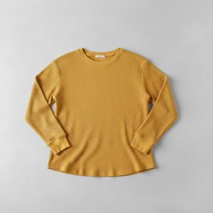 เสื้อยืดแขนยาวผู้หญิงคุณภาพสูง OEM ขายส่ง ผ้าคอตตอนเจอร์ซีย์ริบสีเทา ผ้าฝ้ายแท้ - Product Image 4