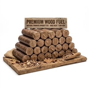 Premium Wood Briquettes Chips Firewood High Energy Biomass Fuel Natural Hardwood <b>Heating</b> <b>Logs</b> Wholesale Bulk Supply Export - Product Image 1