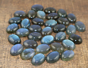 Pierre précieuse naturelle Labradorite, forme ovale, cabochon, toutes tailles, pierre en vrac, fournitures pour la fabrication de bijoux, vente en gros, fabricant en vrac - Product Image 4