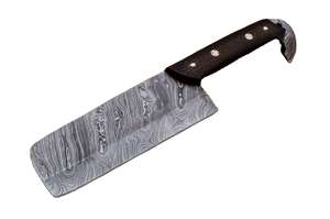 Cuchillo de Cocina de Acero de Damasco Hecho a Mano, Cuchillo Profesional para Cortar Carne, Cuchillo de Carnicero Afilado como una Navaja, Logotipo Personalizado OEM Disponible - Product Image 5