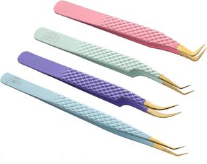 แหนบต่อขนตาสแตนเลสแบบกันแม่เหล็ก ขนาด 10 มม. สำหรับต่อขนตาแบบวอลลุ่มและแยกเส้น สำหรับช่างต่อขนตา - Product Image 1