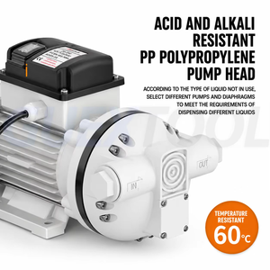 Bomba de diafragma eléctrica de 220V de alta presión, resistente a la corrosión, para transferencia de productos químicos en bidones y barriles, para urea/ácido acrílico. - Product Image 5
