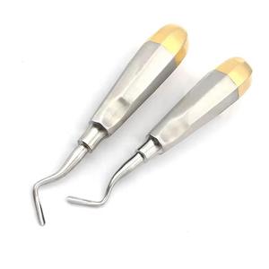 Elevadores Quirúrgicos Dentales de Acero Inoxidable con Agarre Ergonómico, Instrumento Manual Clase I con Certificación CE, Color Plateado - Product Image 5
