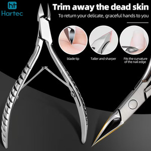 Coupe-cuticules en acier inoxydable 2026 avec poignée texturée, coupe-ongles de précision pour manucure, pédicure et outils de beauté - Product Image 4