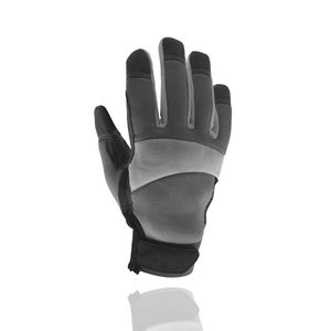 Gants de travail en cuir pour la construction industrielle avec logo personnalisé, gants de sécurité mécaniques flexibles compatibles avec les écrans tactiles - Product Image 3