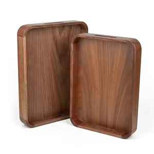 Bandeja para servir de madera natural en forma de barco para la decoración del hogar y servir Dulces, galletas, Frutas u otros platos - Product Image 5