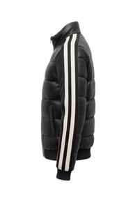 Vêtements d'extérieur matelassés en cuir pour la protection contre le froid, conçus pour la protection hivernale, offrant une chaleur constante et un équilibre entre la mode et le confort. - Product Image 2