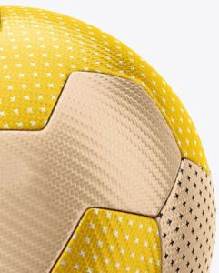 ลูกฟุตบอลฝึกซ้อม PU เนื้อสัมผัสพิเศษ สีเหลืองเบจ ขนาด 5 ทนทาน เย็บด้วยเครื่องจักร ผลิตอย่างมืออาชีพในประเทศปากีสถาน - Product Image 4
