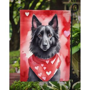 Perro Pastor Belga, Bandera de jardín del Día de San Valentín, buzón Multicolor, cartel decorativo para Patio, ilustraciones, camas de flores, tamaño pequeño - Product Image 3