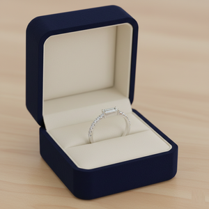 แหวนเพชรเพาะเลี้ยง 0.43 กะรัต ทองคำแท้ 14K 10K รูปทรงลูกแพร์และทรงกลมเจียระไนแบบบริลเลียนท์ ดีไซน์โดดเด่นสำหรับผู้หญิง เครื่องประดับชั้นดี แหวนเพชรสั่งทำพิเศษ - Product Image 1