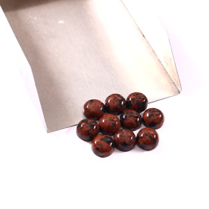 Pierre précieuse naturelle de qualité supérieure, jaspe Marconi, cabochon rond 8x8mm, pierre brute pour la fabrication de bijoux, anneaux, pendentifs (113 caractères) - Product Image 1