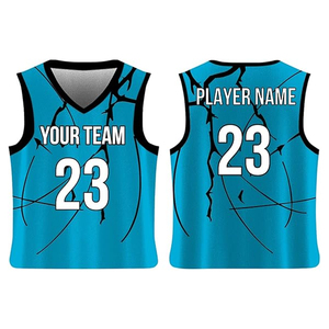 Maillots de basket-ball en gros d'usine, tenues de sport personnalisées, hauts de basket-ball réversibles de qualité supérieure, logo et nom imprimés pour hommes, jeunes et équipes - Product Image 1