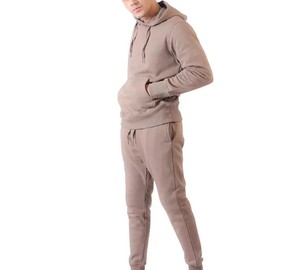 Ensemble de survêtement en coton de haute qualité pour hommes, vente en gros, sweat-shirt et pantalon de jogging, ensemble 2 pièces unisexe, survêtement en molleton décontracté pour l'hiver - Product Image 1