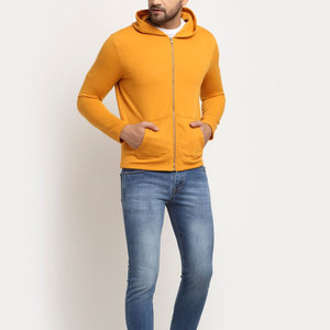 Plain Wholesale High Quality Heavyweight Breathable Design <b>Men</b> Zipper Hoodie 100% Cotton Fleece <b>Men's</b> Hoodies & Sweatshirts - Product Image 5