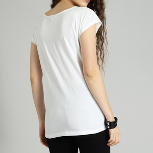 T-shirts pour femmes en molleton 100% coton respirant et écologique, col rond, toutes saisons, séchage rapide, anti-UV, décontractés, manches courtes - Product Image 5