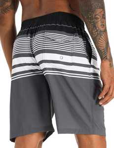 Pantalones cortos vintage personalizados con cordón ajustable para hombre, talla grande, con parche bordado desgastado, 100% algodón. - Product Image 4