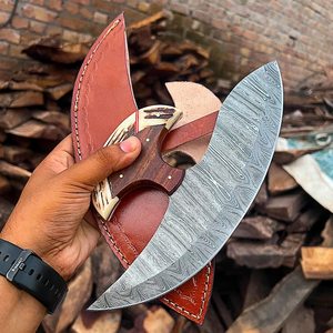 Forged Steel Adze <b>Axe</b> Head With <b>Wood</b> Handle For Woodworking DIY Grade - Product Image 6