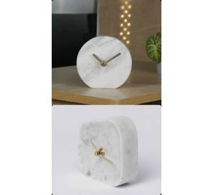 Horloge murale en marbre au design moderne, de haute qualité, polie, étanche, pour intérieur et extérieur, hôtels, villas, parcs, extérieurs, 1 an de garantie, fabriquée à la main - Product Image 3