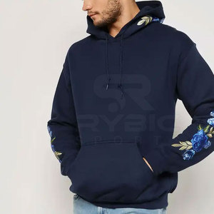 Sudadera con Capucha Bordada Personalizada Profesional para Hombre, Sudadera con Capucha para Calentamiento, Ejercicio, Entrenamiento, Ropa Deportiva Activa - Product Image 4