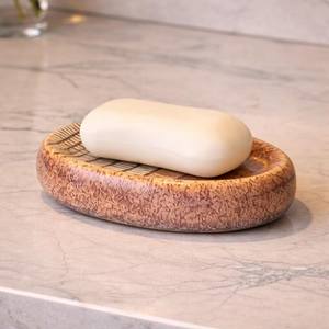 Juego de Accesorios de Baño Vintage de 4 Piezas, Decoración de Baño de Cerámica, Dispensador de Jabón, Portacepillos de Dientes, Vaso y Jabonera - Product Image 2