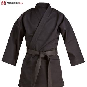 ศิลปะการต่อสู้ชุดกีฬาชุดคาราเต้สำหรับผู้ใหญ่ฝึกสวมใส่ด้วยเข็มขัดสีเดียวกัน - Product Image 2