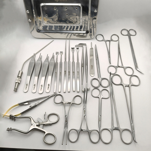 ชุดเครื่องมือผ่าตัดฟิสตูลา AV จำนวน 30 ชิ้น สำหรับการผ่าตัดหลอดเลือดแดงดำ ทำจากสแตนเลส - Product Image 1