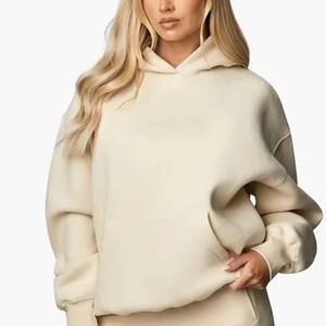 Conjunto Deportivo de Dos Piezas para Mujer, 100% Algodón, Elástico, Cuello en V, Estilo Hip Hop, Forro Polar, Transpirable, para Invierno - Product Image 4